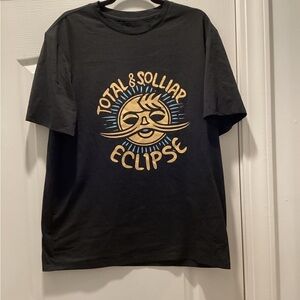 Black Graphic Tee - Total & Sollar Eclipse